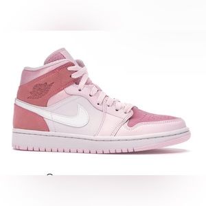 Digital Pink Jordan 1 Mids size 6.5